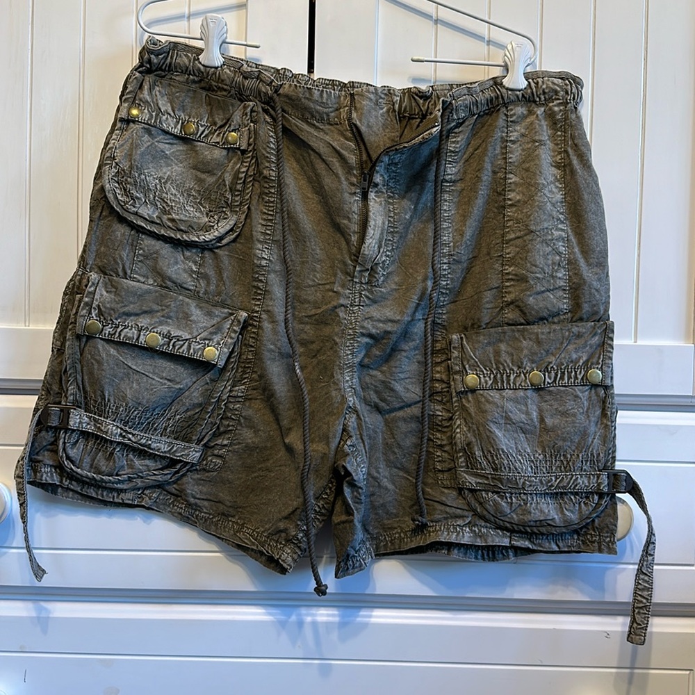 Free People Moon Bay Parachute Shorts